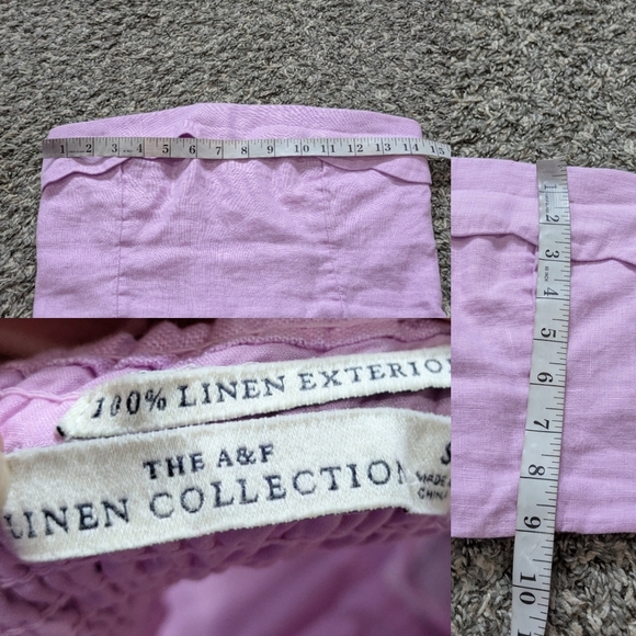 Abercrombie & Fitch Purple Scalloped Sleeveless Crop Top S - Picture 7 of 7